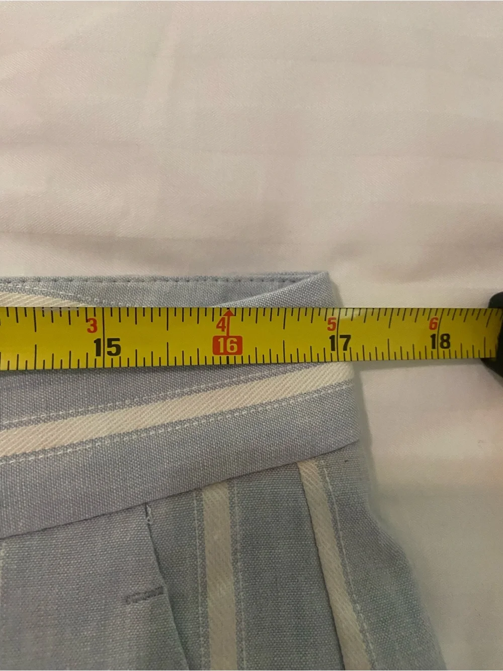 Banana Republic Avery Petite 10 Blue White Striped Ankle Pants Coastal Preppy